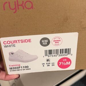 Ryka Women's Courtside White Athletic Shoes